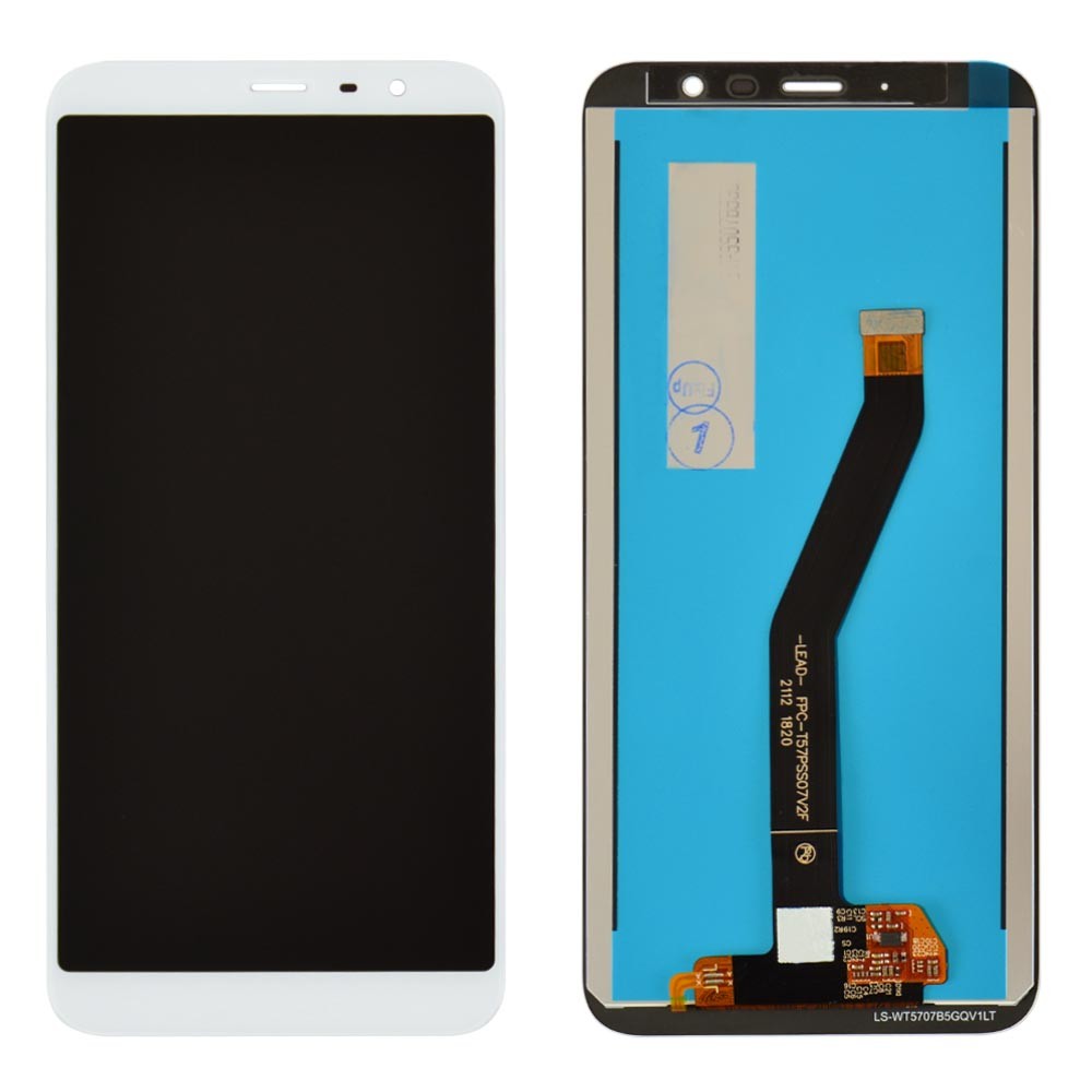 Дисплей для Meizu M6T с тачскрином в сборе, цвет белый, оригинал фото 1