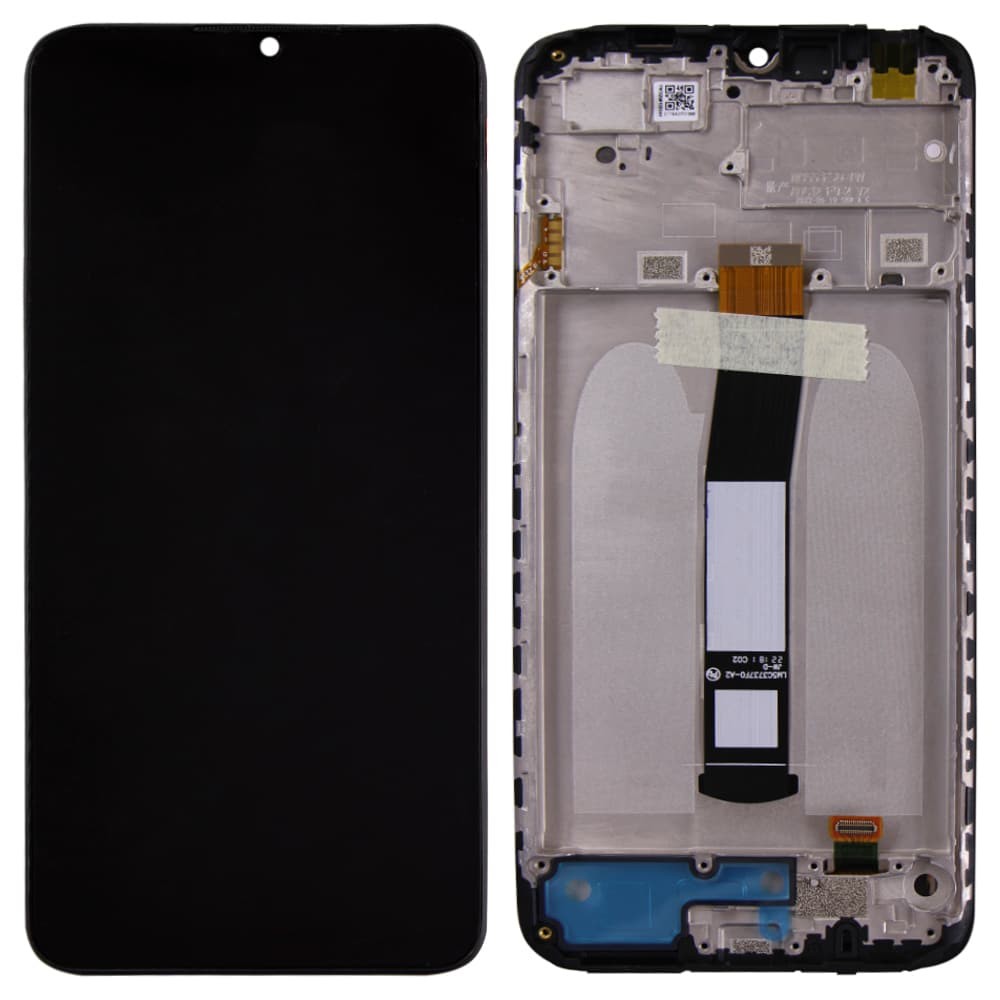 Дисплей для Xiaomi Redmi 10C, с тачскрином и рамкой в сборе, цвет черный фото 1