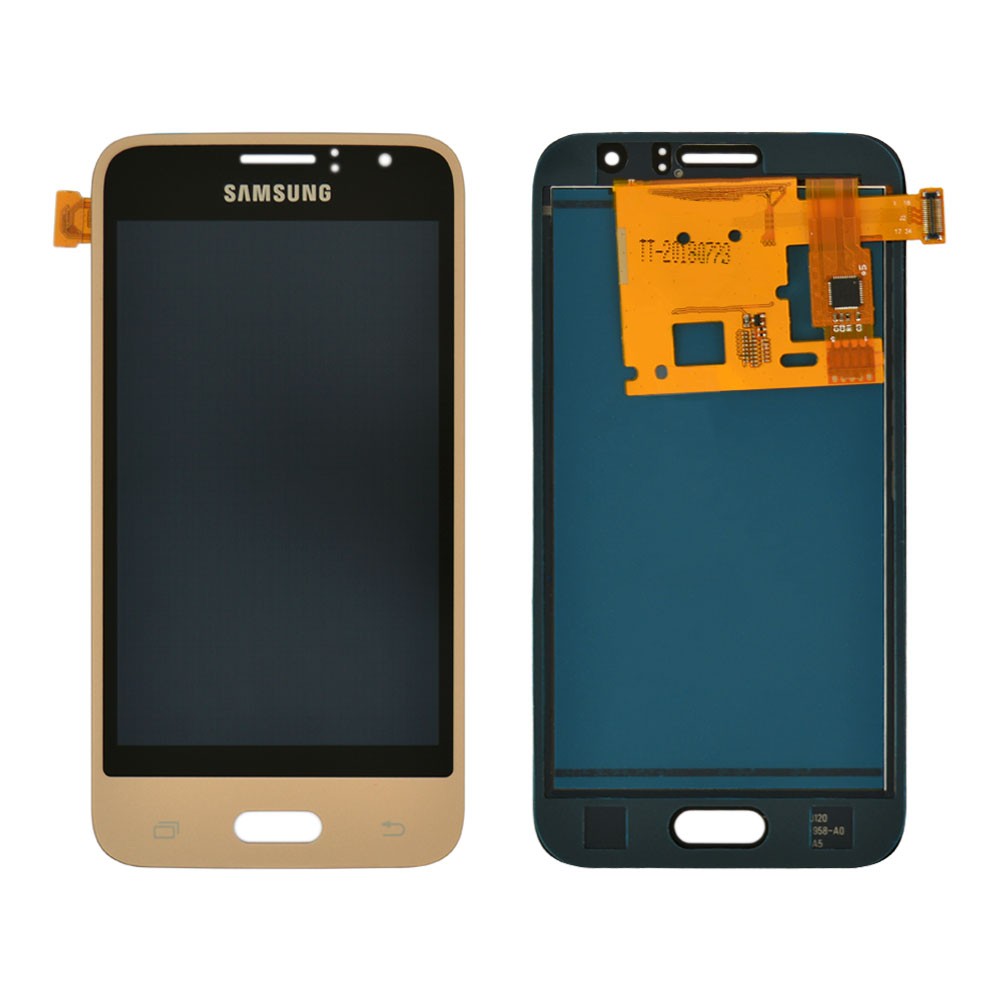 Дисплей для Samsung J120H/DS Galaxy J1 (2016) с тачскрином в сборе, цвет золотой, TFT без регулировки яркости фото 1