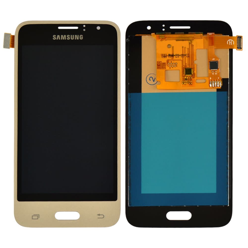 Дисплей для Samsung J120H / DS Galaxy J1 (2016) з тачскрином у зборі, колір золотий, TFT Premium з регулюванням яскравості фото 1