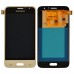 Дисплей для Samsung J120H / DS Galaxy J1 (2016) з тачскрином у зборі, колір золотий, TFT Premium з регулюванням яскравості миниатюра 1