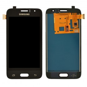 Дисплей Samsung Galaxy J1 J120H/DS (2016) з тачскріном у зборі, ips (tft),  колір чорний, без рамки