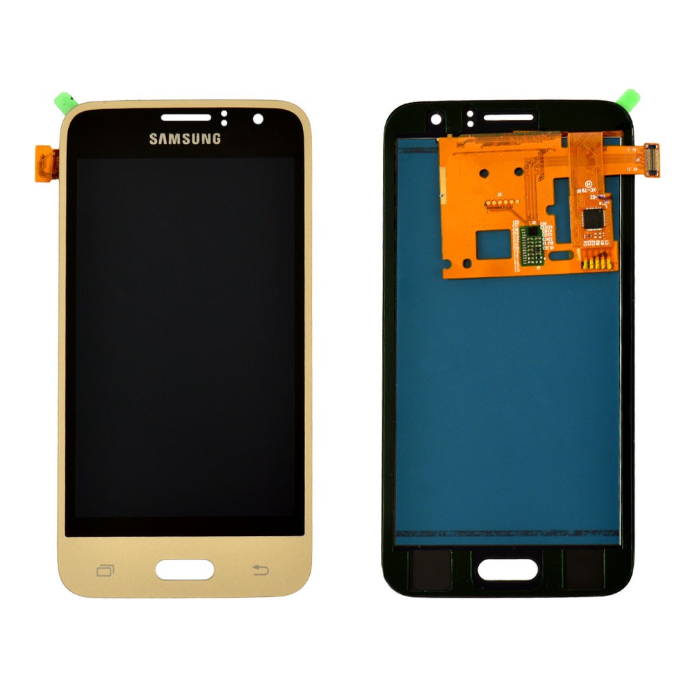 Дисплей для Samsung J120H/DS Galaxy J1 (2016) с тачскрином в сборе, цвет золотой, IPS (TFT) фото 1