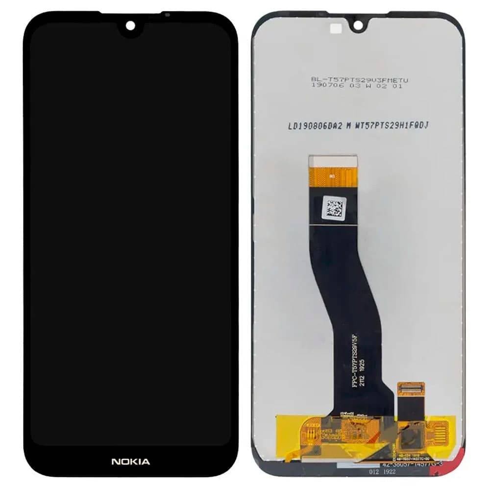 Дисплей для Nokia 4.2 TA-1184/TA-1133/TA-1149/TA-1150/TA-1157 з тачскріном, чорний, оригінал з заміненим склом фото 1