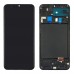 Дисплей для Samsung A205 Galaxy A20 с тачскрином и рамкой в сборе, цвет черный, OLED миниатюра 1