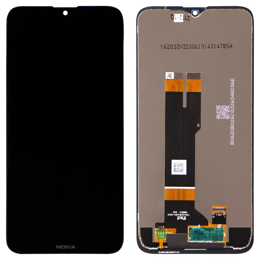 Дисплей для Nokia 2.3 Dual Sim TA-1211/TA-1214/TA-1206/TA-1209 с тачскрином в сборе, цвет черный, уценка фото 1