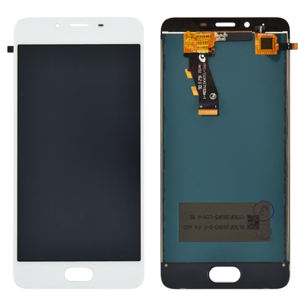 Дисплей для Meizu U10 с тачскрином в сборе, цвет белый, Orig PRC фото 1