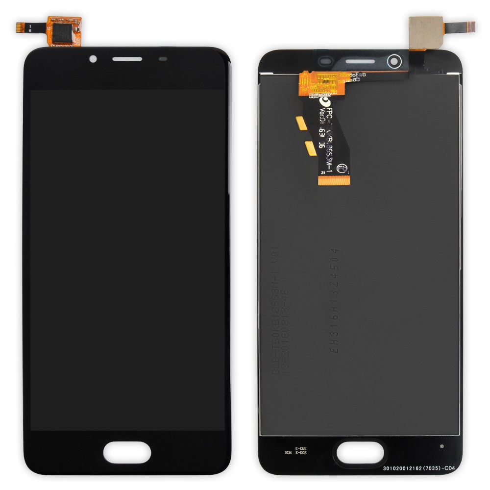 LCD Meizu U10 + Touchscreen (black) фото 1 Дисплей Meizu U10 з тачскрином у зборі, колір чорний фото 1