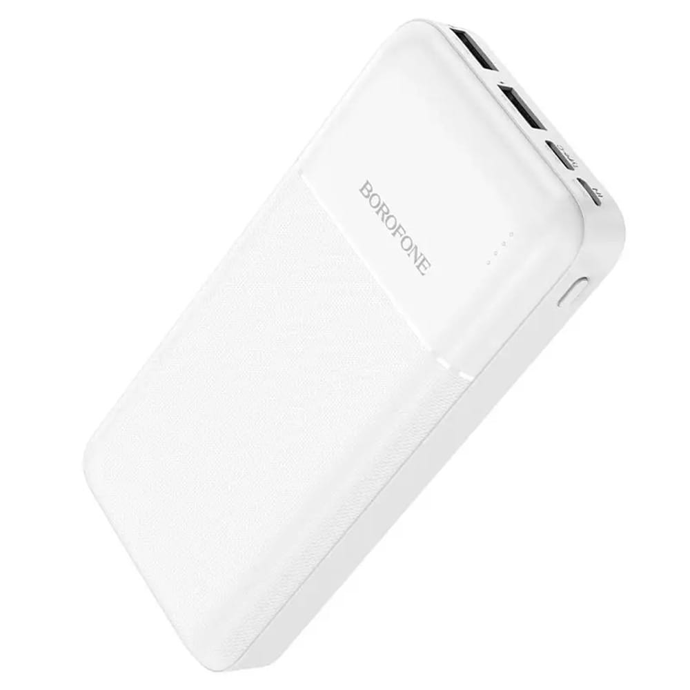 Павербанк с LED индикатором Borofone BJ16A, 20000 mAh, цвет белый фото 1