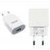 Мережевий зарядний пристрій Aspor A818, колір білий, 2.4A миниатюра 1