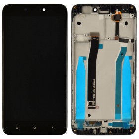 Дисплей Xiaomi Redmi 4X с тачскрином в сборе, с рамкой,  цвет черный, оригинал китай, универсальная