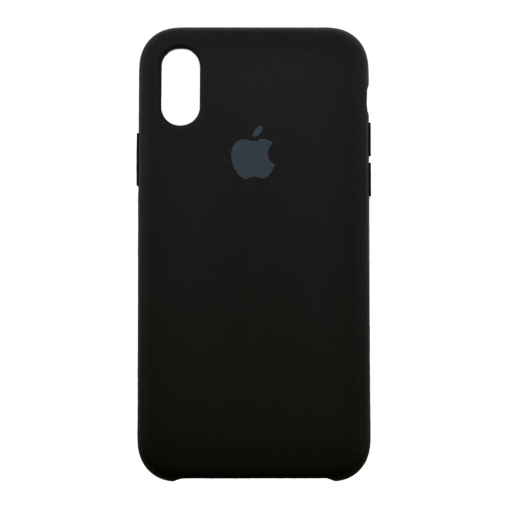 Силиконовый чехол для iPhone X, Xs (5.8), цвет черный фото 1