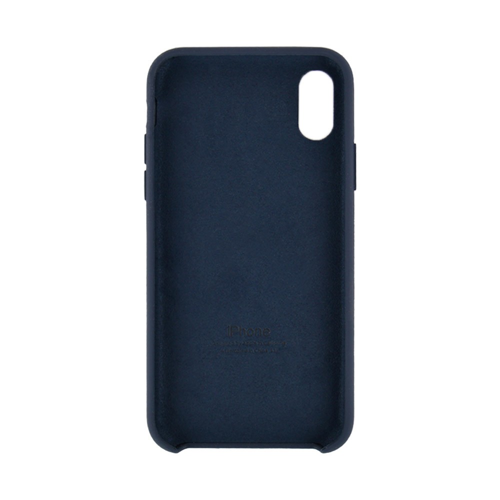 Силіконовий чохол для iPhone X, Xs (5.8), колір dark blue фото 1