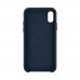 Силіконовий чохол для iPhone X, Xs (5.8), колір dark blue миниатюра 1