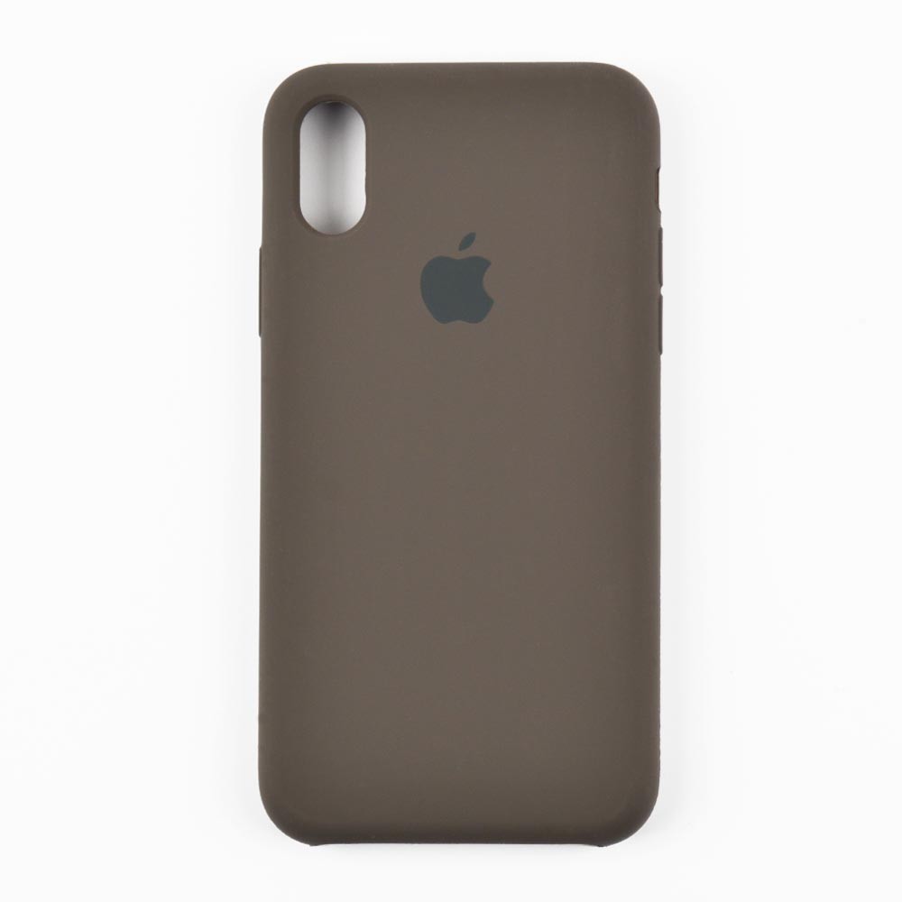 Silicon Case iPhone X/XS (5.8) original (dark brown) фото 1 Силиконовый чехол для iPhone X, Xs (5.8), цвет dark brown фото 1