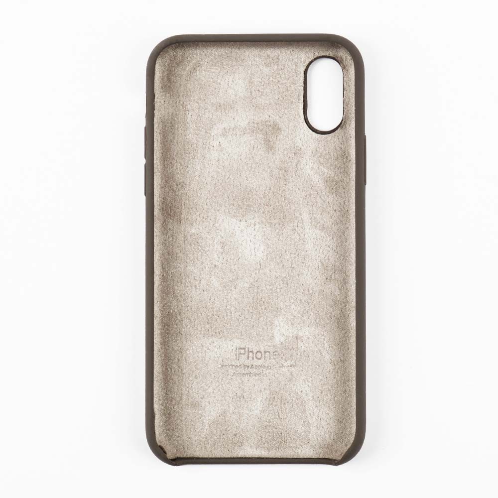 Silicon Case iPhone X/XS (5.8) original (dark brown) фото 3 Силиконовый чехол для iPhone X, Xs (5.8), цвет dark brown фото 3
