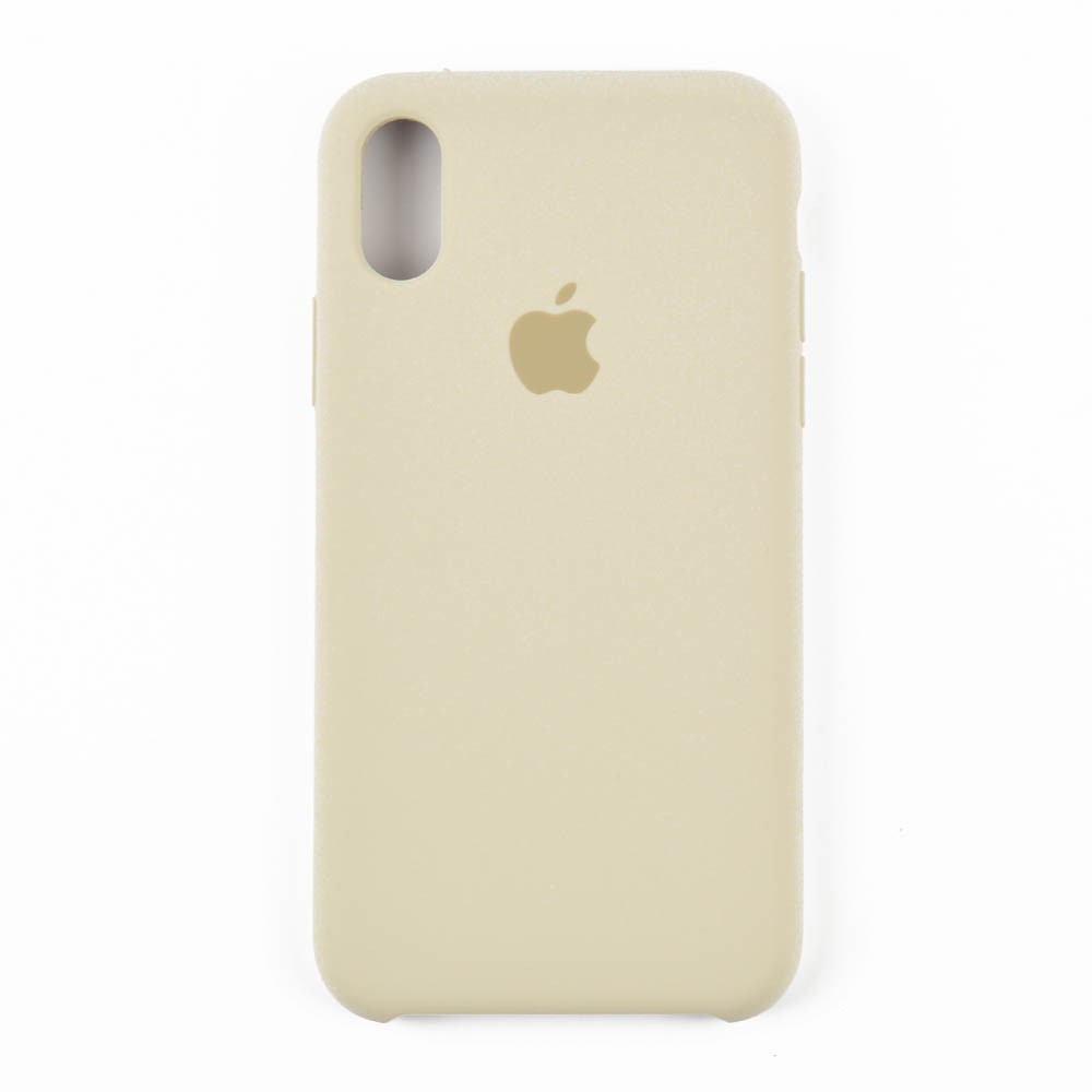 Силиконовый чехол для iPhone Xs (5.8), цвет бежевый фото 1