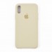 Силиконовый чехол для iPhone Xs (5.8), цвет бежевый миниатюра 1