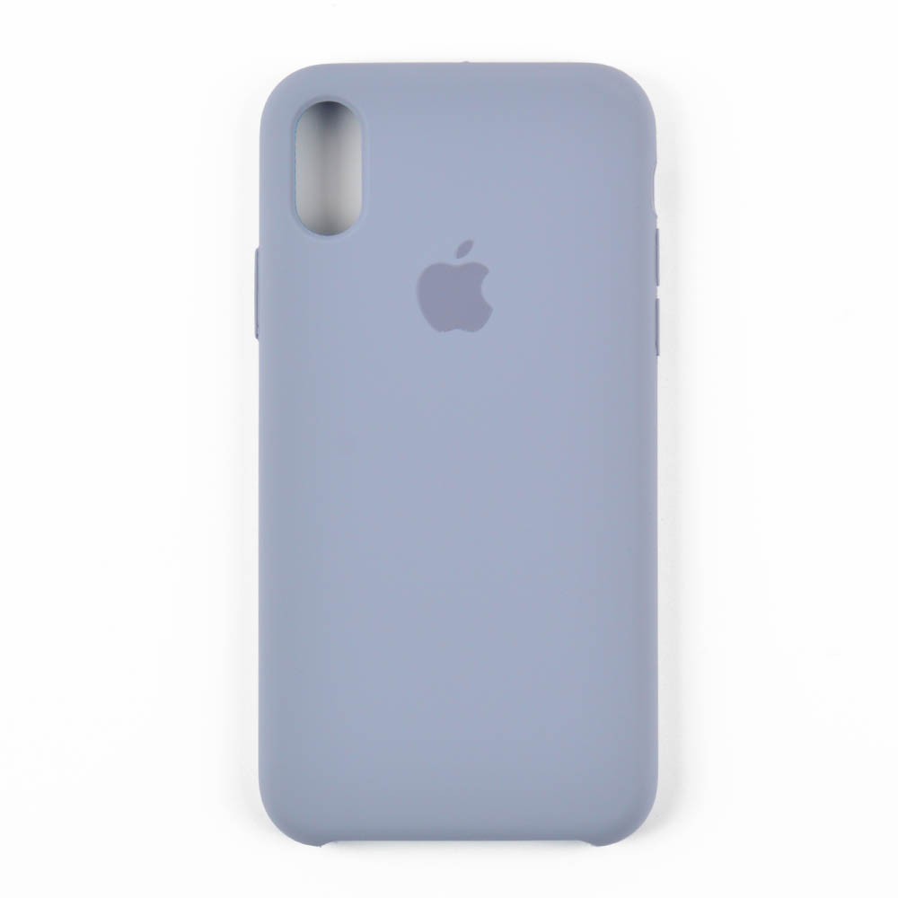 Силиконовый чехол для iPhone Xs (5.8), цвет grey blue фото 1