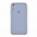 Силиконовый чехол для iPhone Xs (5.8), цвет grey blue миниатюра 1