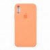 Силиконовый чехол для iPhone X, Xs (5.8), цвет light orange миниатюра 1