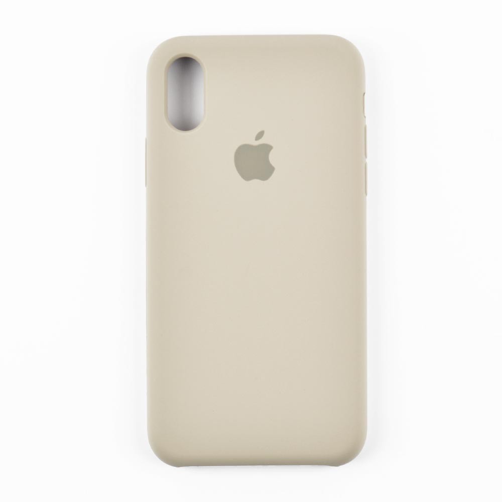 Силіконовий чохол для iPhone X, Xs (5.8), колір light grey фото 1