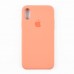 Силіконовий чохол для iPhone X, Xs (5.8), колір light corall миниатюра 1