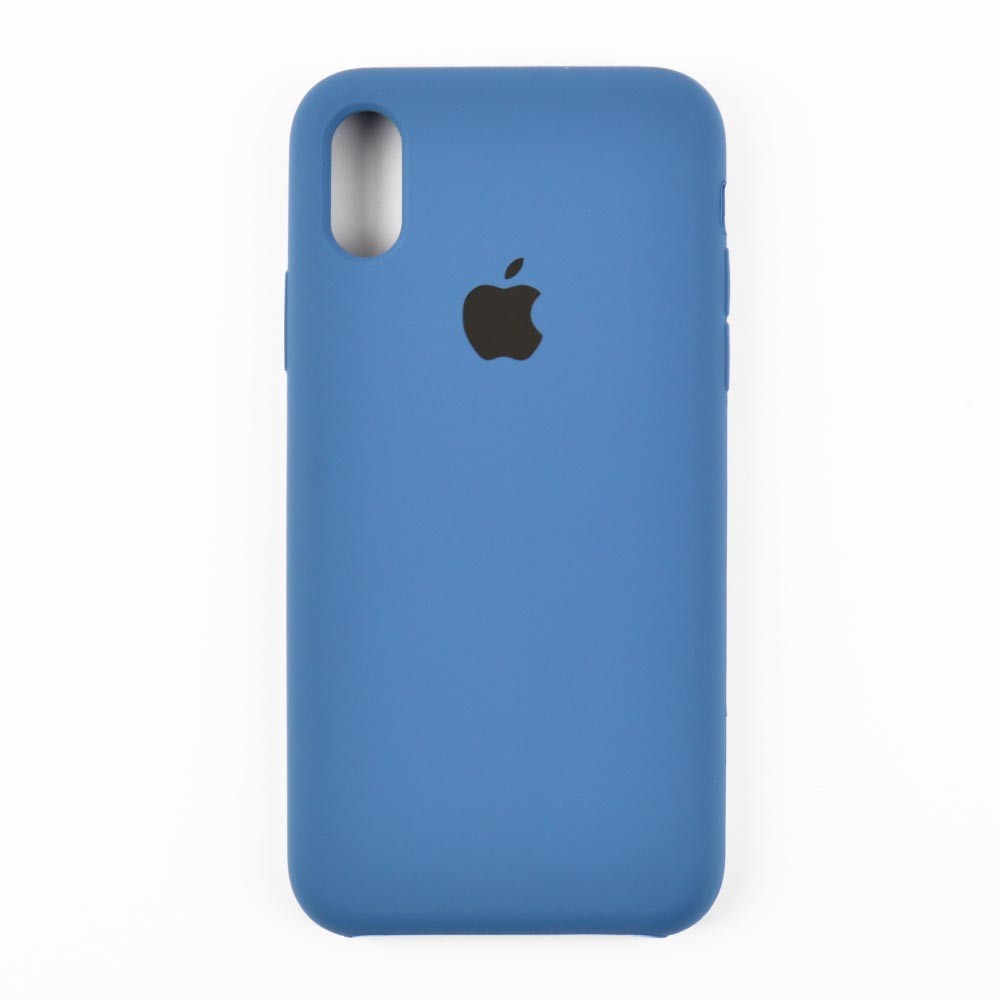 Silicon Case iPhone X/XS (5.8) original (dark denime) фото 1 Силиконовый чехол для iPhone X, Xs (5.8), цвет dark denime фото 1