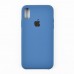 Silicon Case iPhone X/XS (5.8) original (dark denime) миниатюра 1 Силиконовый чехол для iPhone X, Xs (5.8), цвет dark denime миниатюра 1