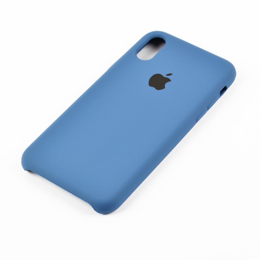 Silicon Case iPhone X/XS (5.8) original (dark denime) фото 2 Силиконовый чехол для iPhone X, Xs (5.8), цвет dark denime фото 2