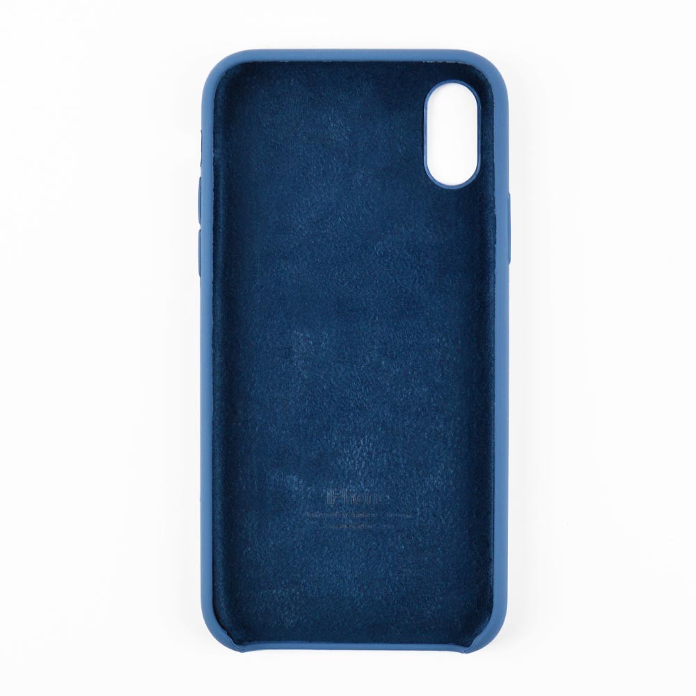 Silicon Case iPhone X/XS (5.8) original (dark denime) фото 3 Силиконовый чехол для iPhone X, Xs (5.8), цвет dark denime фото 3
