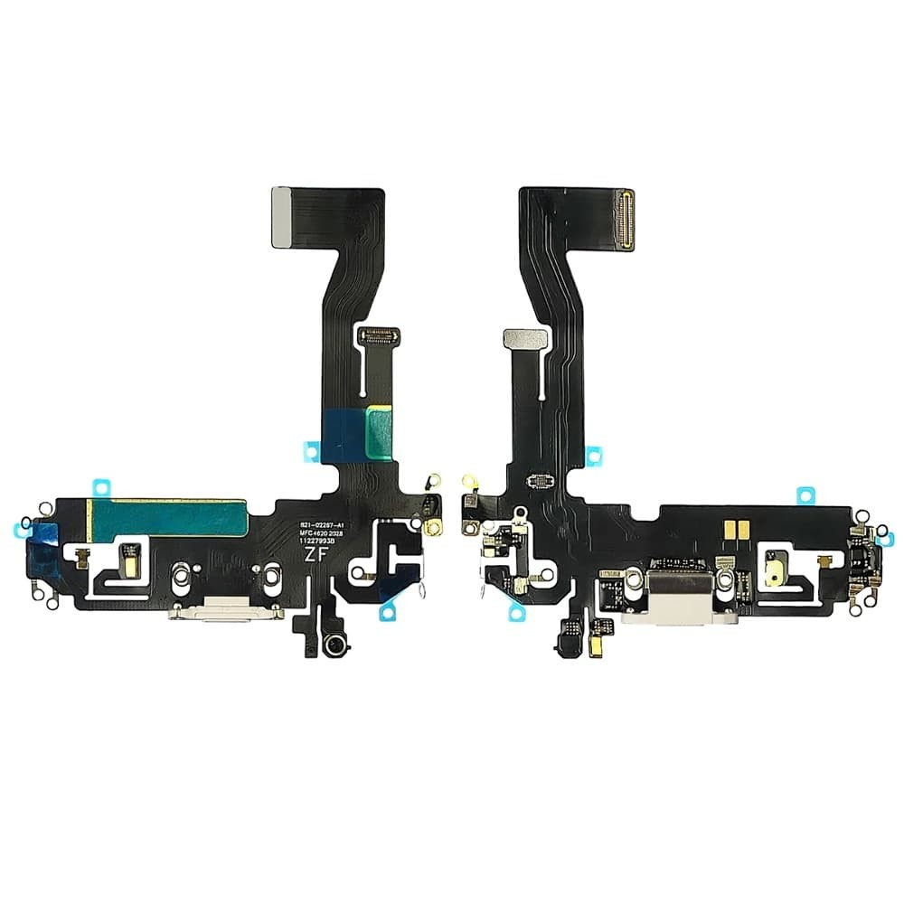 Шлейф з роз'ємом зарядки для iPhone 12/ 12 Pro, колір білий фото 1