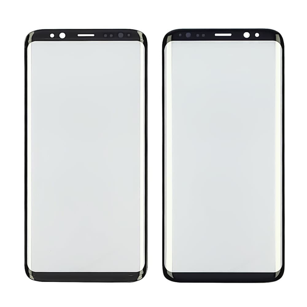 Стекло корпуса для Samsung G950 Galaxy S8 + OCA, цвет черный фото 1