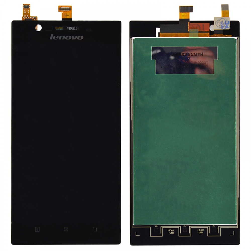 Дисплей Lenovo K900 з тачскрином у зборі, колір чорний фото 1