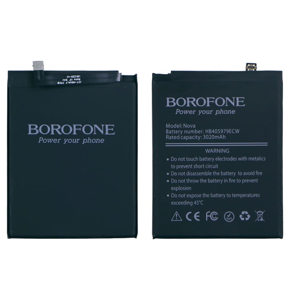 Акумулятор HB405979ECW для Huawei Y6 2019/ Y6 Prime 2019/ Y6 Pro/ Y6 Pro 2017/ Y6 2017/ Y6/ Y5 2017/ Honor 6A/ 6C/ 6C Pro/ 8A/ 8A Pro/ Nova, Borofone фото 1