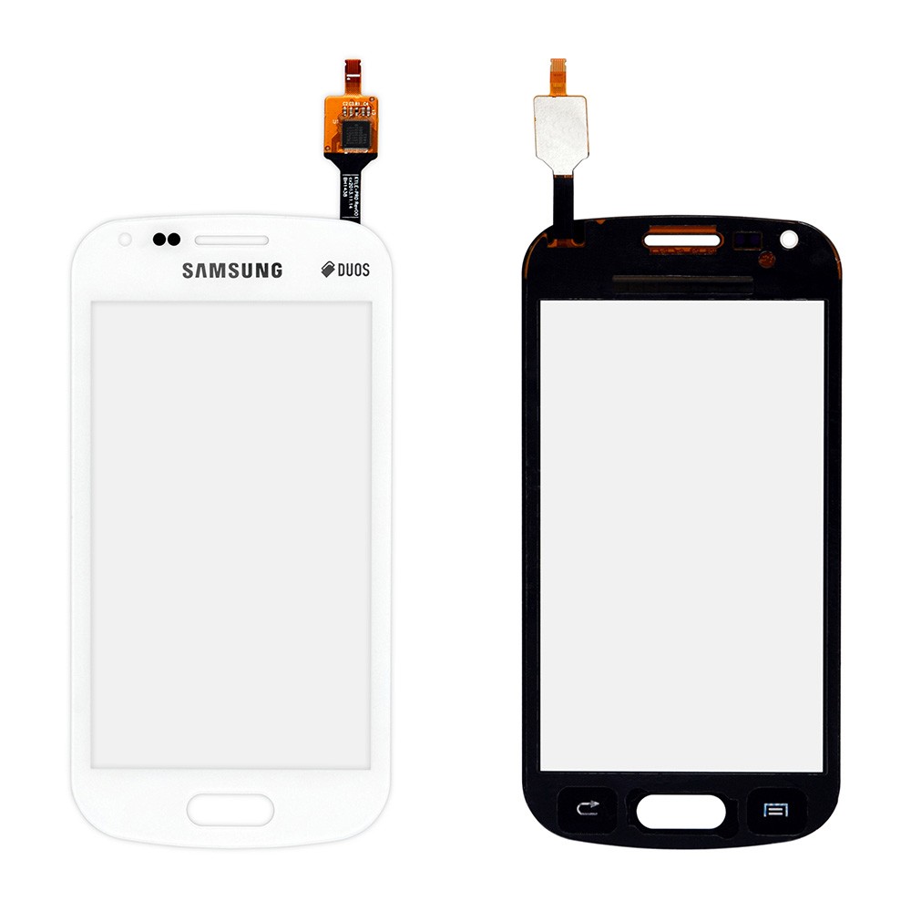 Тачскрин Samsung S7560, S7562, велика або маленька мікросхема, колір білий, Китай високої якості фото 1