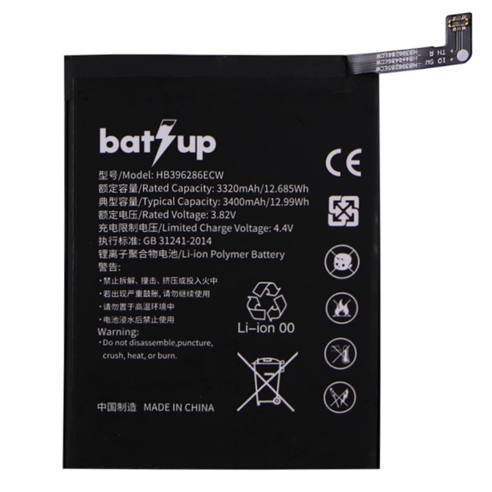 Акумулятор HB396286ECW для Huawei P Smart 2019, Honor 10 Lite, BatUp фото 1