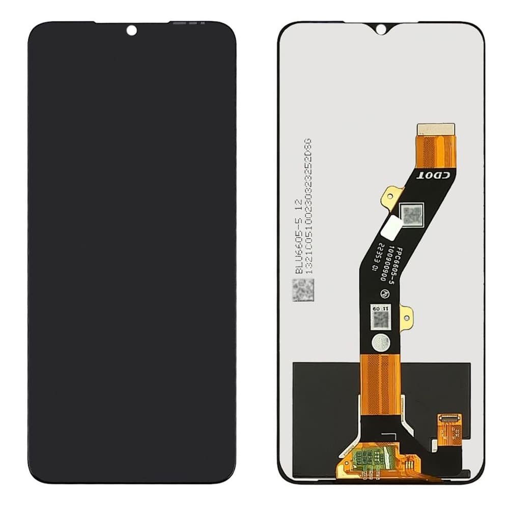 LCD Tecno Spark 10 (KI5Q) + Touchscreen (black) фото 1 Дисплей для Tecno Spark 10 (KI5Q), с тачскрином в сборе, цвет черный фото 1