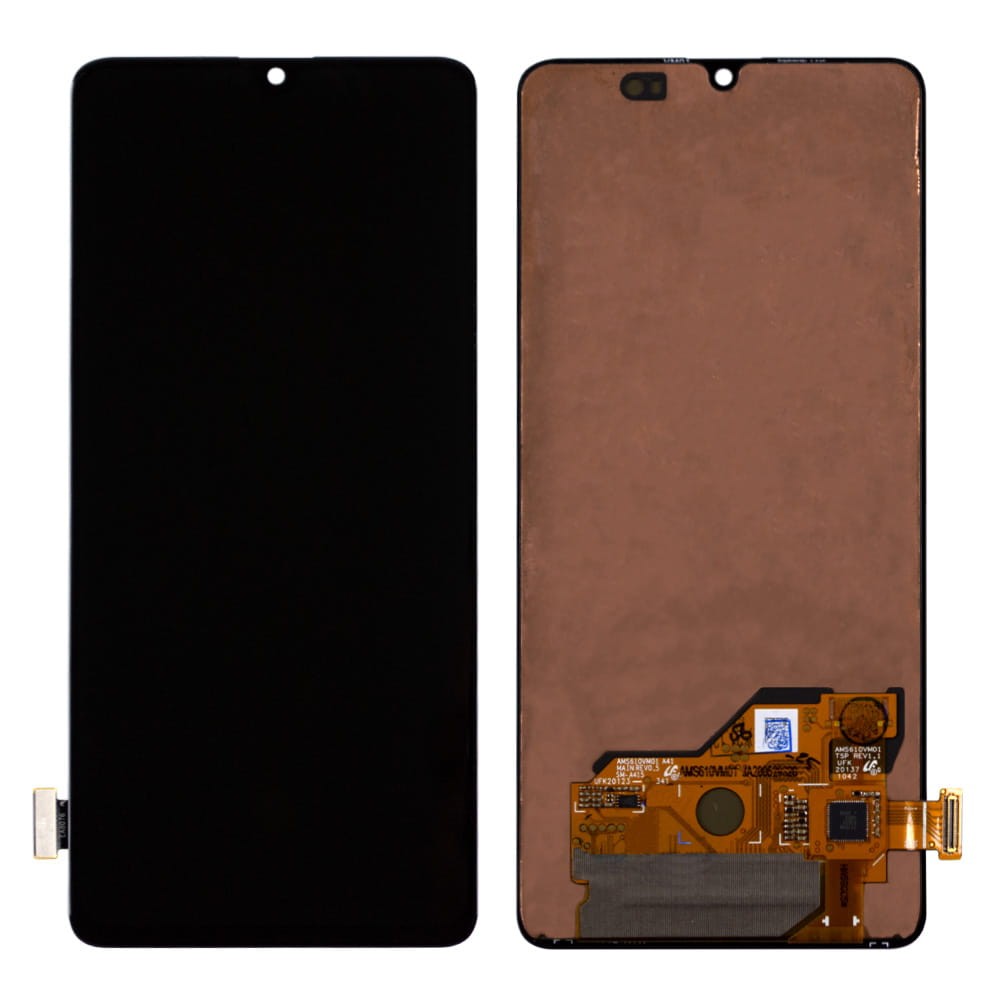 Дисплей для Samsung A415F / DS Galaxy A41 2020 з тачскрином у зборі, колір чорний, оригінал із заміненим склом фото 1