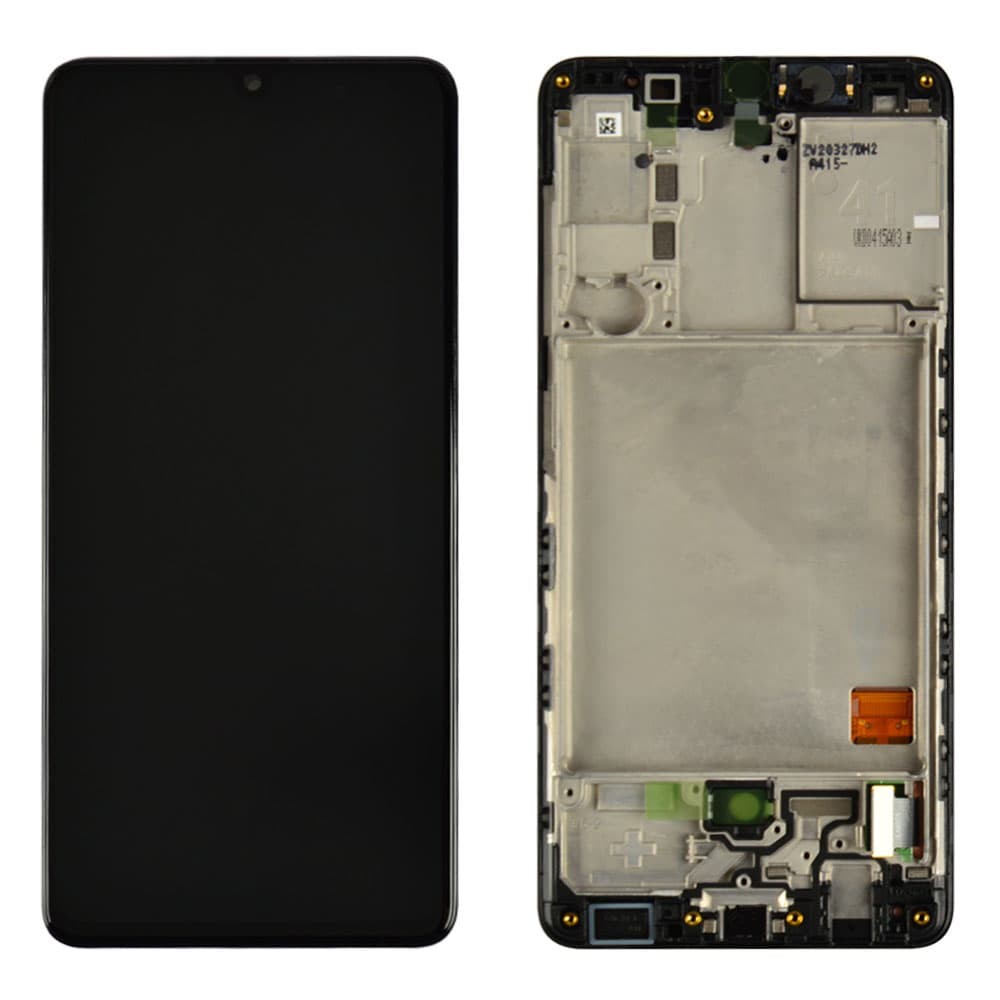 Дисплей Samsung A415F / DS Galaxy A41 з тачскрином і рамкою в зборі, колір чорний, сервісний оригінал фото 1