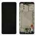 Дисплей Samsung A415F / DS Galaxy A41 з тачскрином і рамкою в зборі, колір чорний, сервісний оригінал миниатюра 1
