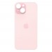 Задняя крышка для iPhone 15, цвет розовый, с большим отверстием под камеру миниатюра 1