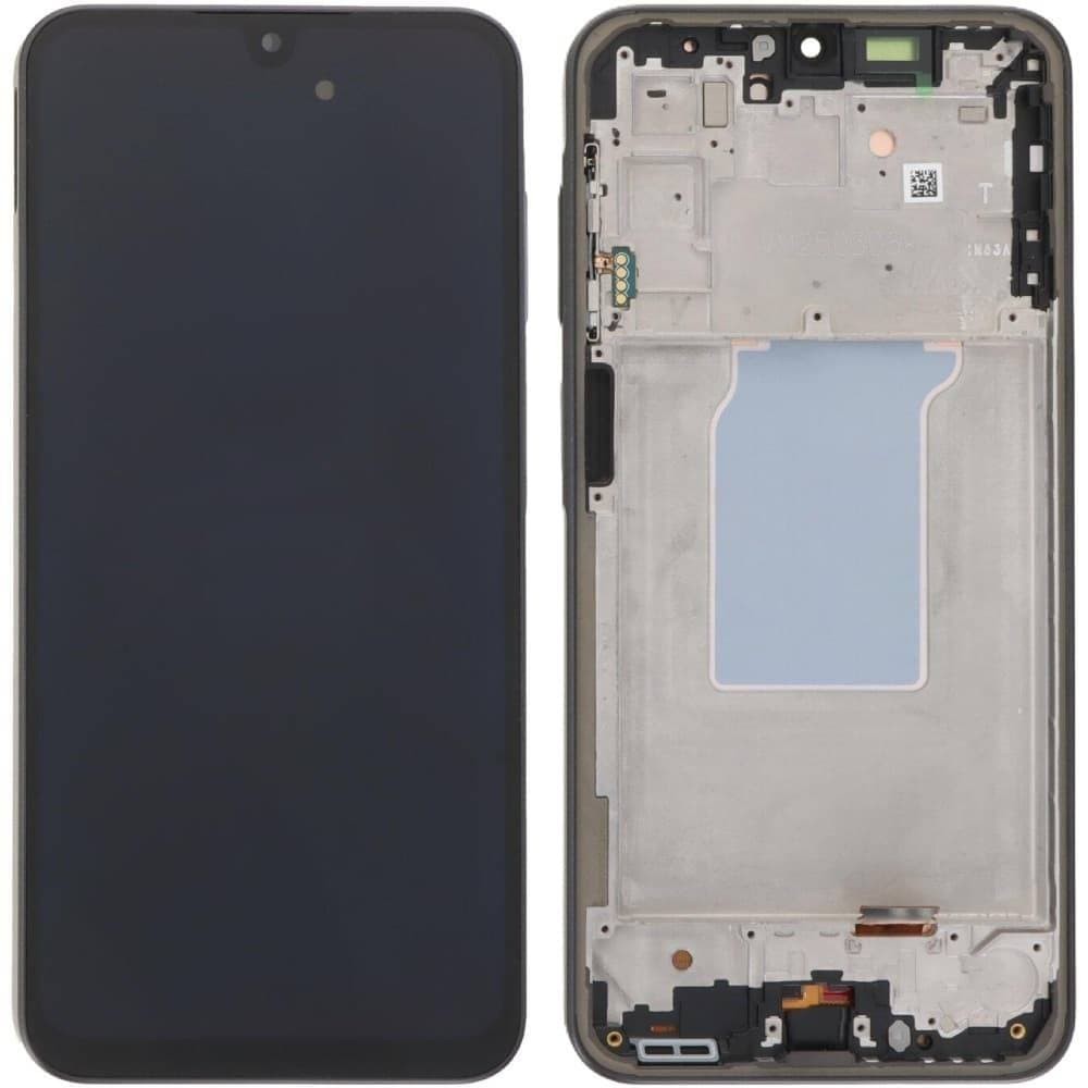 Дисплей для Samsung A266 Galaxy A26 5G 2025, з тачскріном і рамкою, чорний, OLED small LCD фото 1