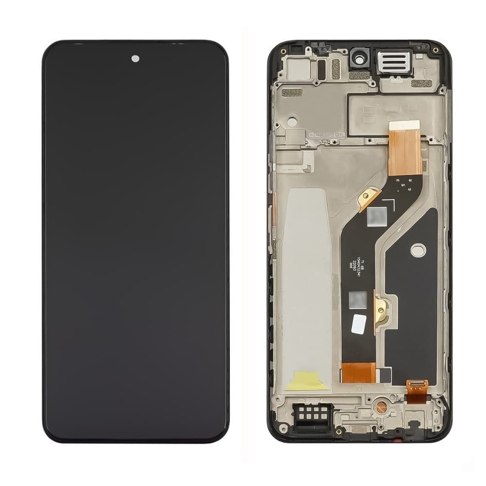 Дисплей для Tecno Pova Neo 2 (LG6n), с тачскрином и рамкой, черный фото 1