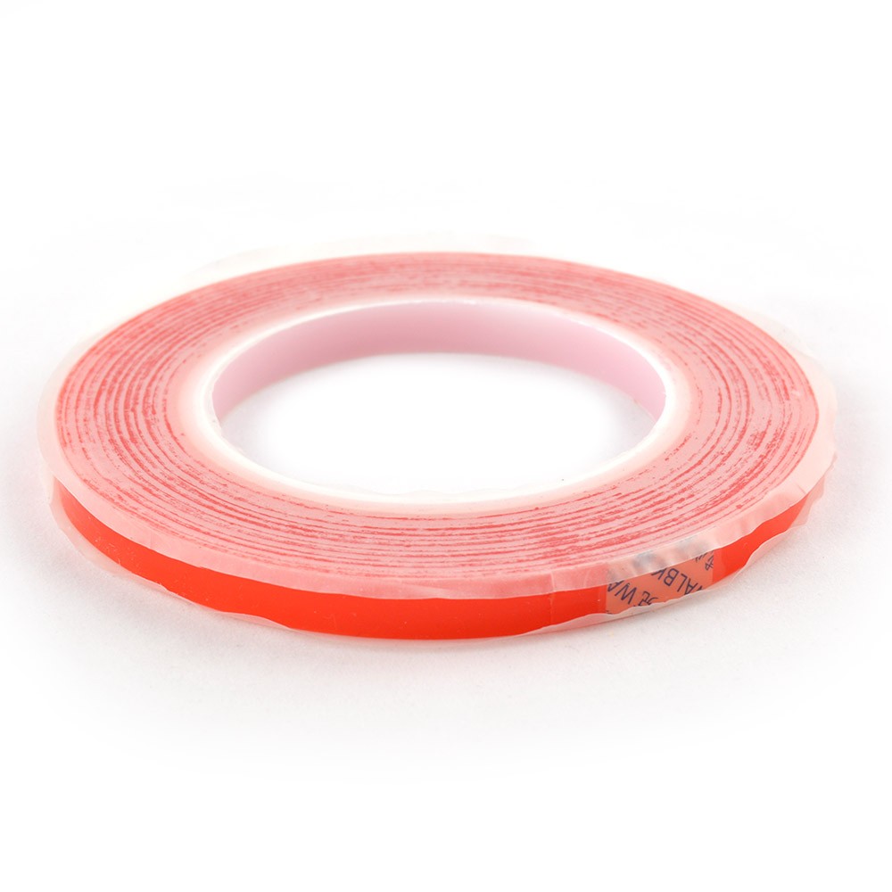 Двухсторонний скотч для приклеивания сенсоров (тачскринов), ширина 10 мм., красный фото 1