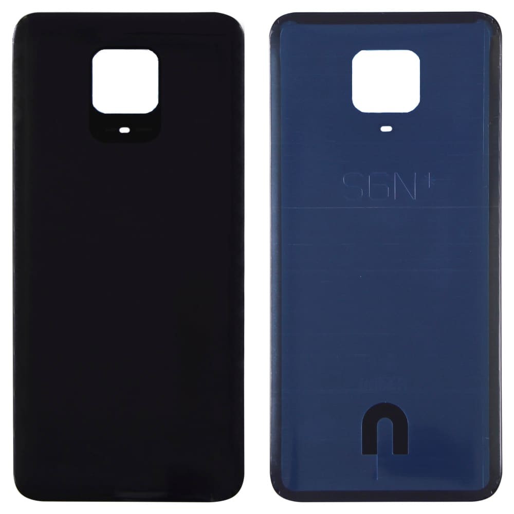 Задня кришка для Xiaomi Redmi Note 9S, колір чорний, уцінка фото 1