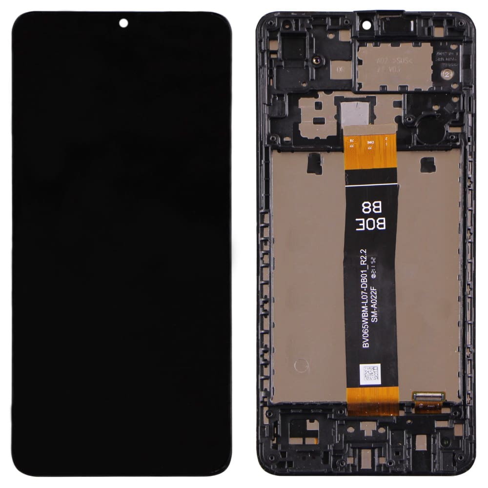 LCD Samsung A022F/DS Galaxy А02/M022 Galaxy M02 BV065WBM-L07-DB01_R2.2 + Touchscreen with Frame (black) Original Change Glass фото 1 Дисплей для Samsung A022F /DS Galaxy А02 2021, M022 Galaxy M02, BV065WBM-L07-DB01_R2.2 с тачскрином и рамкой в сборе, цвет черный, оригинал с замененным стеклом фото 1