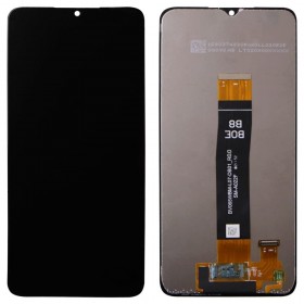 Дисплей для Samsung A022 (A022F/DS) Galaxy А02 2021, M022 Galaxy M02, M127 Galaxy M12 2021 с тачскрином в сборе, bv065wbm-l07-db01_r0.0, оригинал замененное стекло,  цвет черный, без рамки
