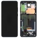 Дисплей для Samsung G985F Galaxy S20 Plus с тачскрином и рамкой в сборе, цвет черный, сервисный оригинал миниатюра 1