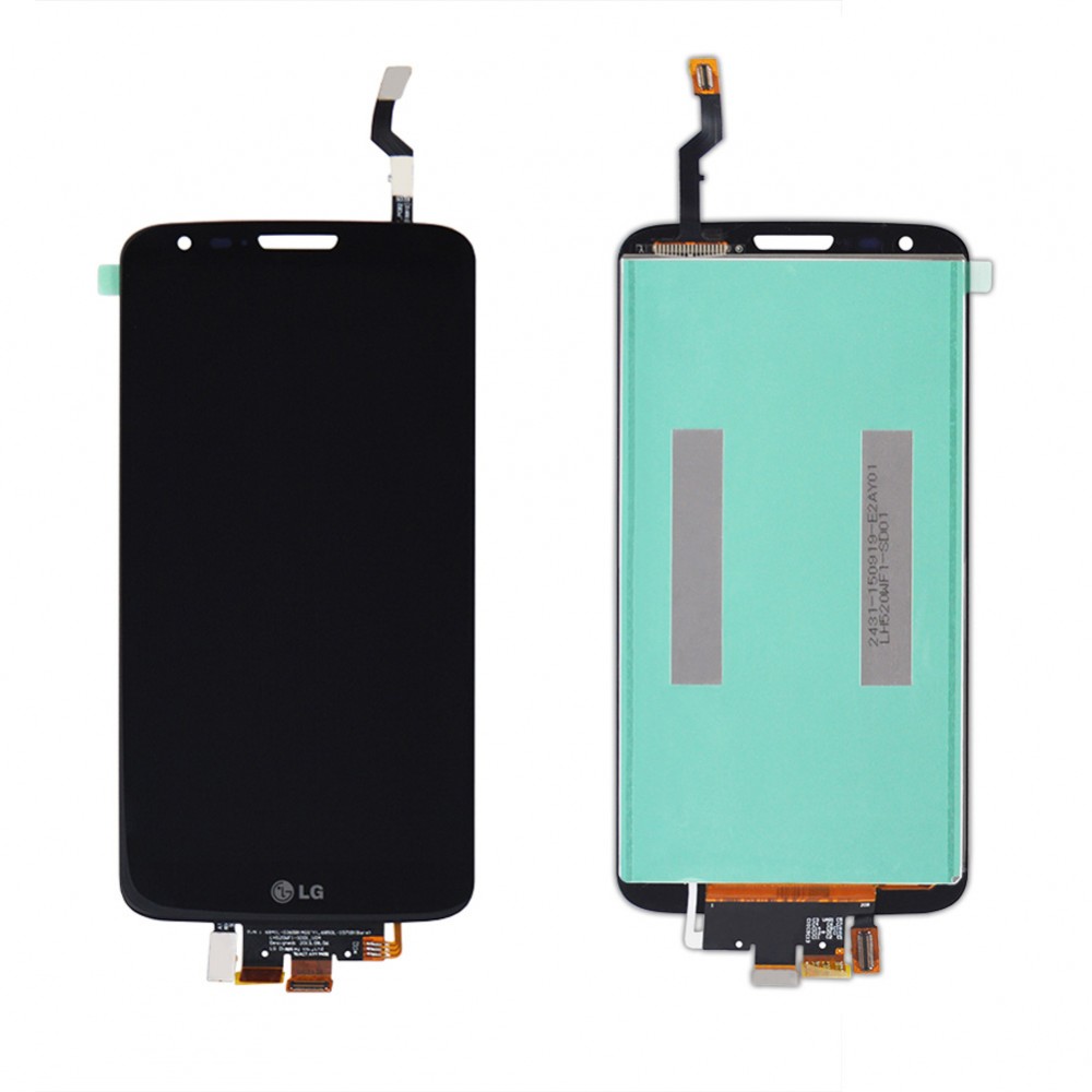 Дисплей LG G2 D802, D805 з тачскрином у зборі, колір чорний фото 1